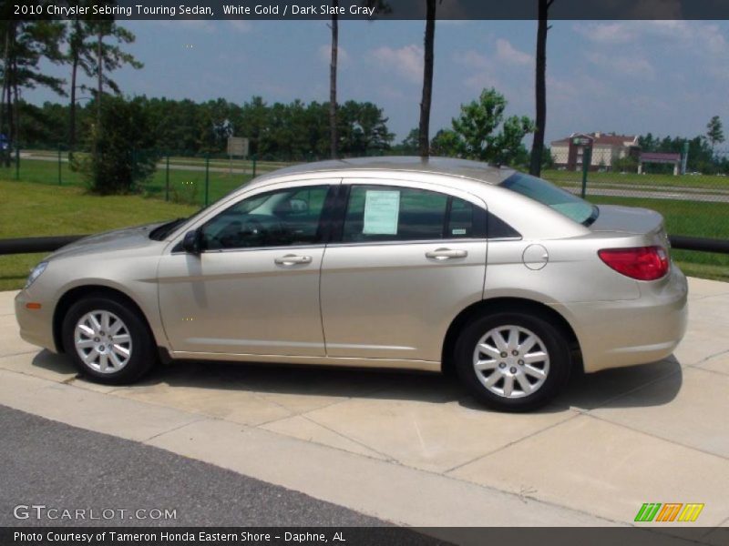 White Gold / Dark Slate Gray 2010 Chrysler Sebring Touring Sedan