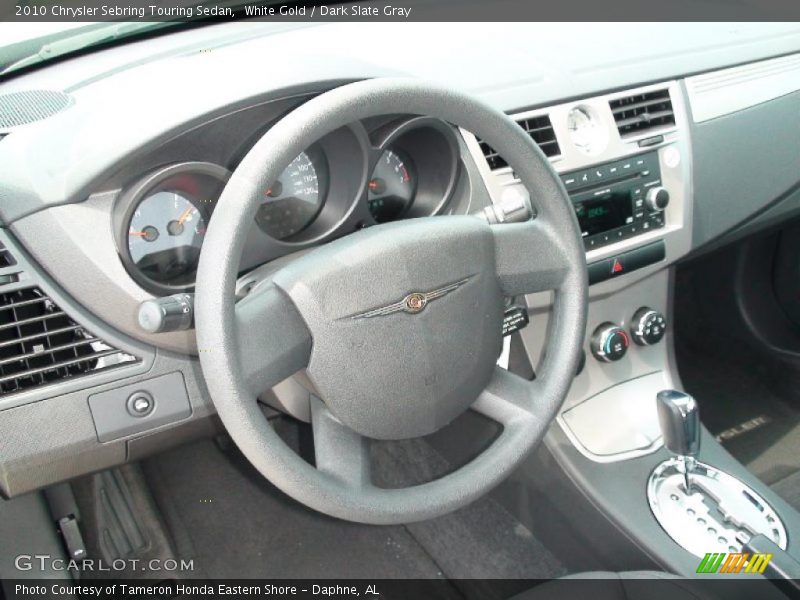 White Gold / Dark Slate Gray 2010 Chrysler Sebring Touring Sedan