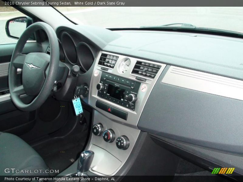 White Gold / Dark Slate Gray 2010 Chrysler Sebring Touring Sedan