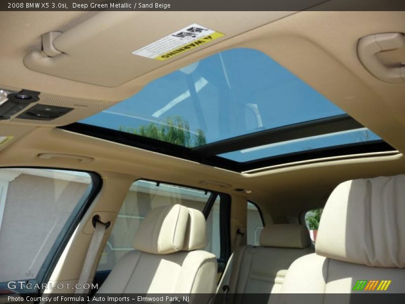 Deep Green Metallic / Sand Beige 2008 BMW X5 3.0si