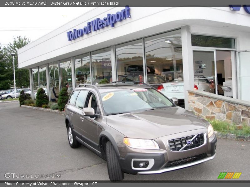 Oyster Grey Metallic / Anthracite Black 2008 Volvo XC70 AWD