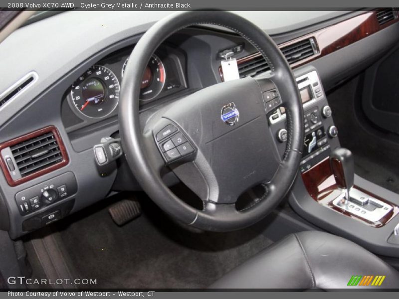 Oyster Grey Metallic / Anthracite Black 2008 Volvo XC70 AWD