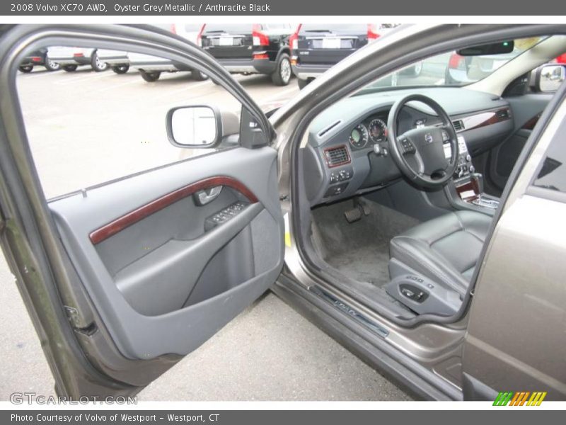 Oyster Grey Metallic / Anthracite Black 2008 Volvo XC70 AWD