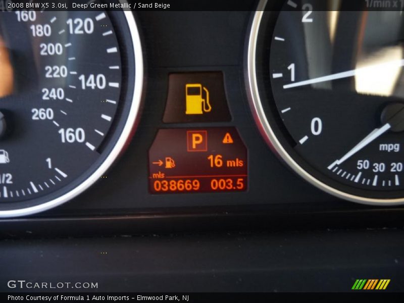 Deep Green Metallic / Sand Beige 2008 BMW X5 3.0si