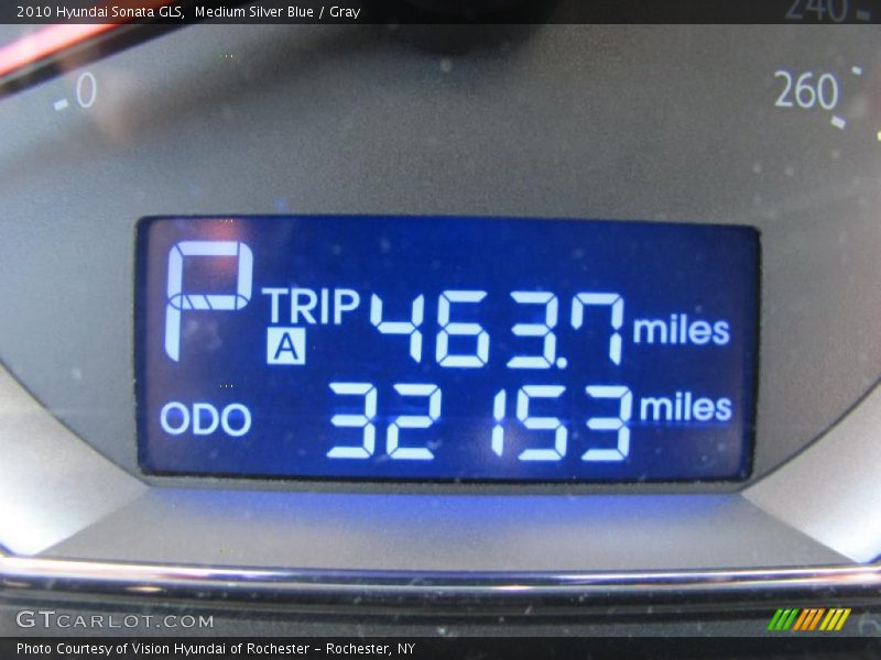 Medium Silver Blue / Gray 2010 Hyundai Sonata GLS