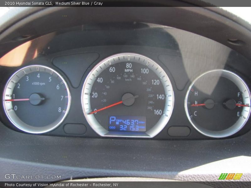 Medium Silver Blue / Gray 2010 Hyundai Sonata GLS