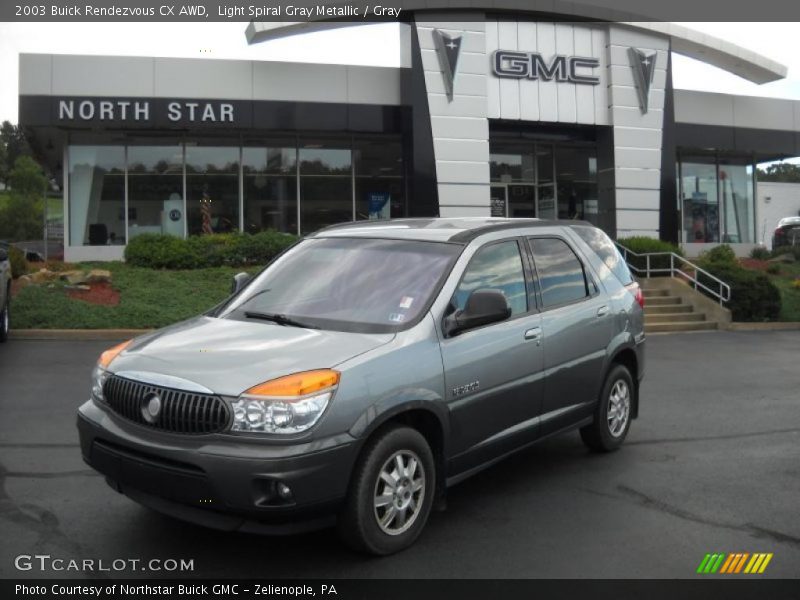 Light Spiral Gray Metallic / Gray 2003 Buick Rendezvous CX AWD