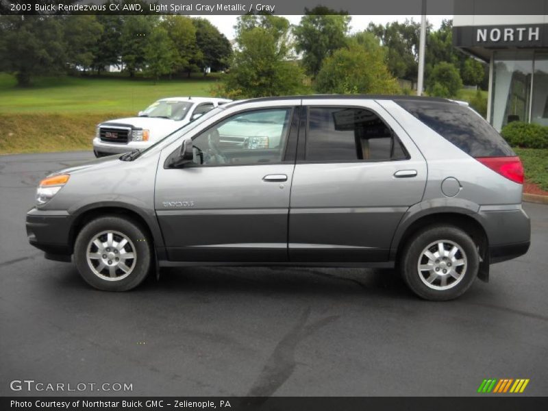 Light Spiral Gray Metallic / Gray 2003 Buick Rendezvous CX AWD