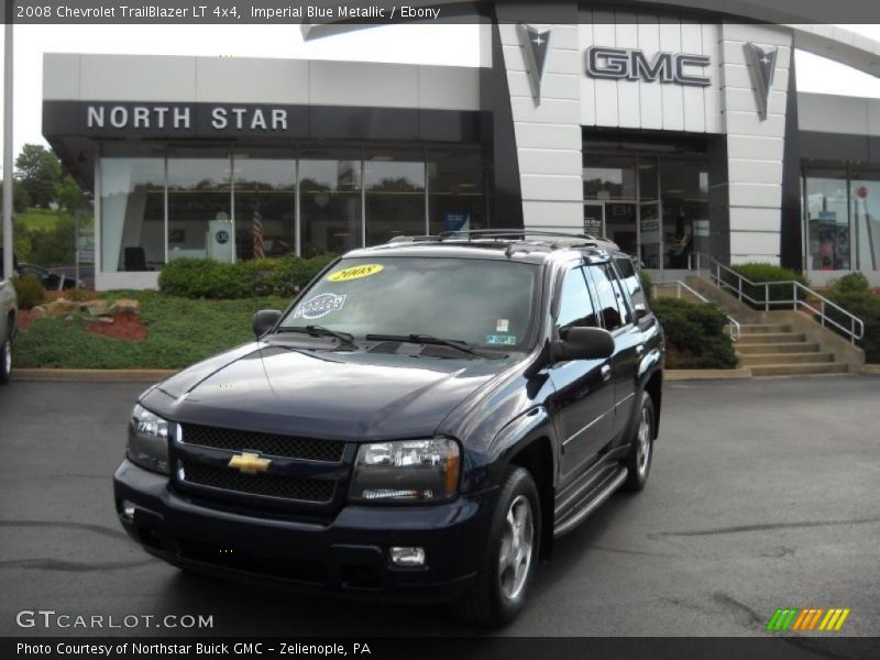 Imperial Blue Metallic / Ebony 2008 Chevrolet TrailBlazer LT 4x4
