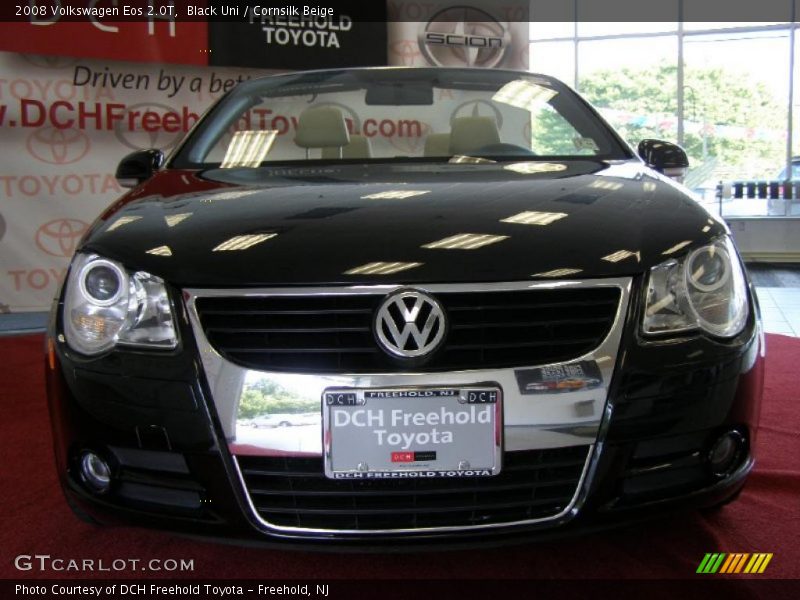Black Uni / Cornsilk Beige 2008 Volkswagen Eos 2.0T