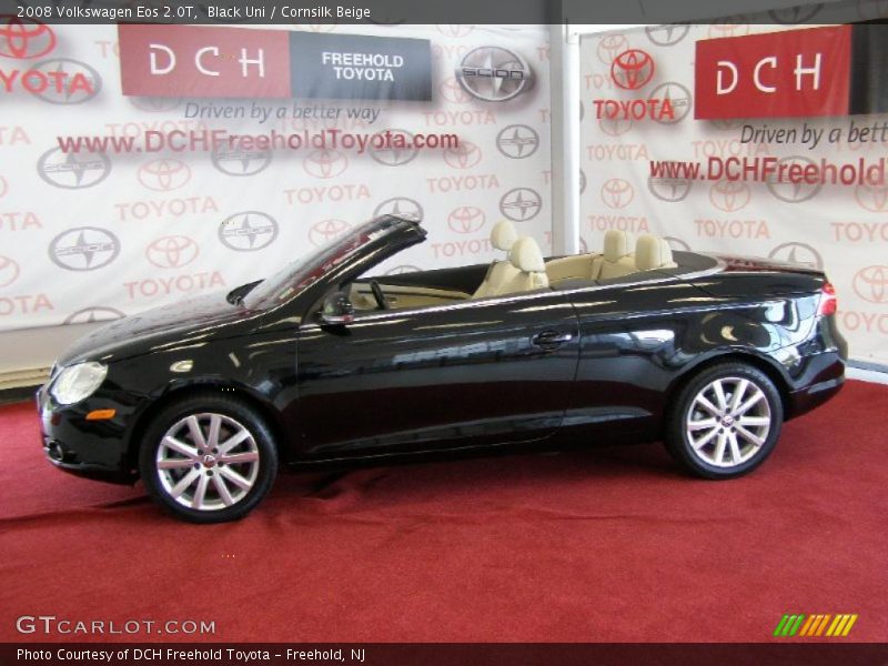 Black Uni / Cornsilk Beige 2008 Volkswagen Eos 2.0T