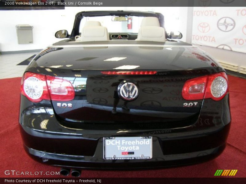 Black Uni / Cornsilk Beige 2008 Volkswagen Eos 2.0T