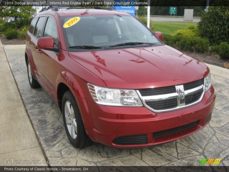 Inferno Red Crystal Pearl / Dark Slate Gray/Light Graystone 2009 Dodge Journey SXT