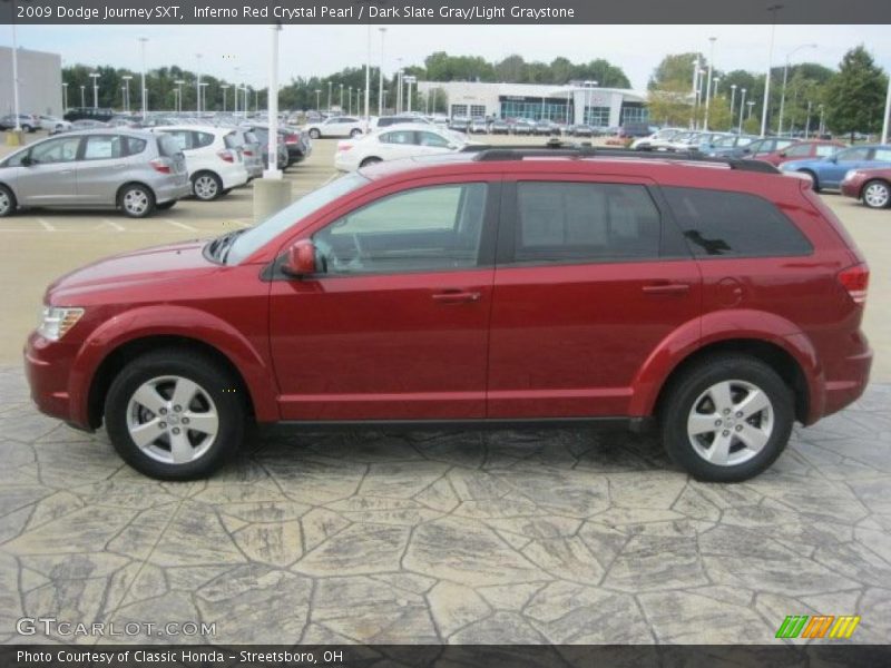 Inferno Red Crystal Pearl / Dark Slate Gray/Light Graystone 2009 Dodge Journey SXT