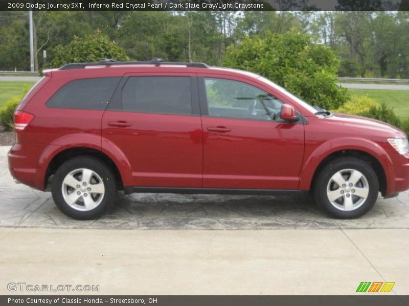 Inferno Red Crystal Pearl / Dark Slate Gray/Light Graystone 2009 Dodge Journey SXT