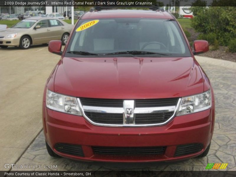 Inferno Red Crystal Pearl / Dark Slate Gray/Light Graystone 2009 Dodge Journey SXT