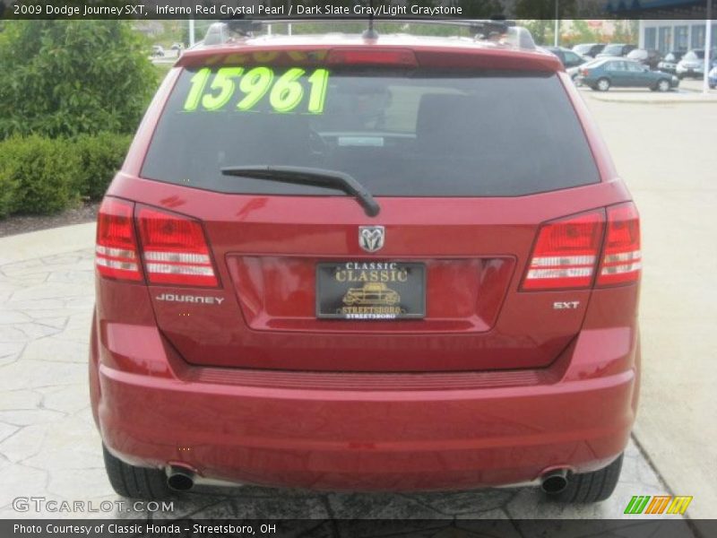Inferno Red Crystal Pearl / Dark Slate Gray/Light Graystone 2009 Dodge Journey SXT