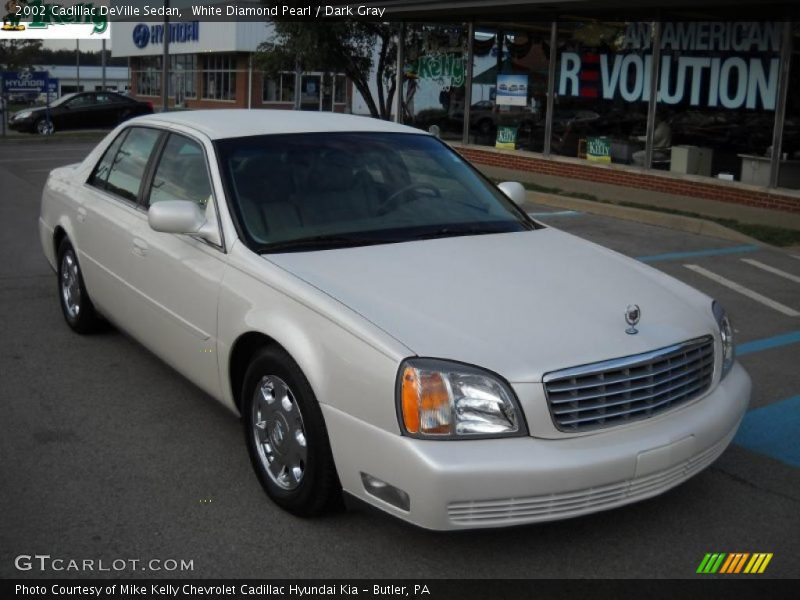 White Diamond Pearl / Dark Gray 2002 Cadillac DeVille Sedan