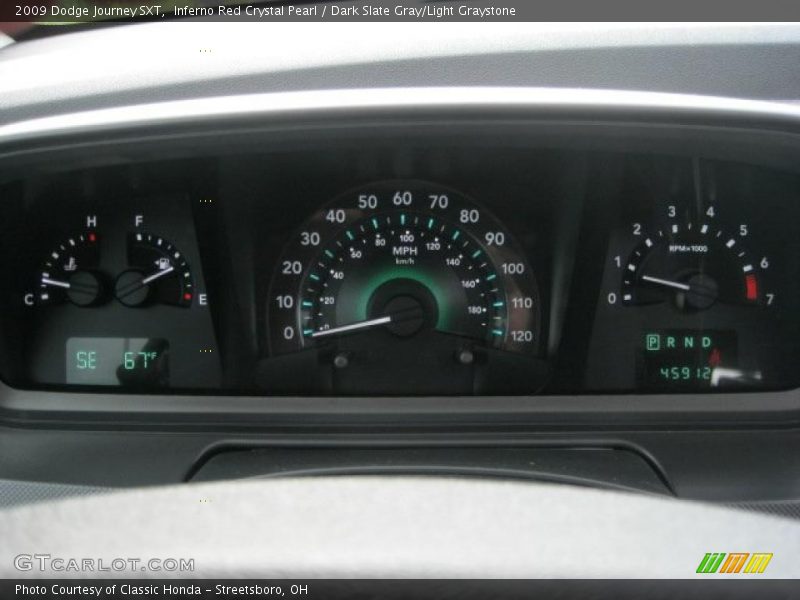 Inferno Red Crystal Pearl / Dark Slate Gray/Light Graystone 2009 Dodge Journey SXT