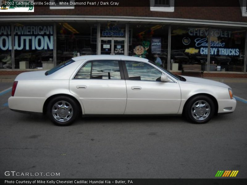 White Diamond Pearl / Dark Gray 2002 Cadillac DeVille Sedan