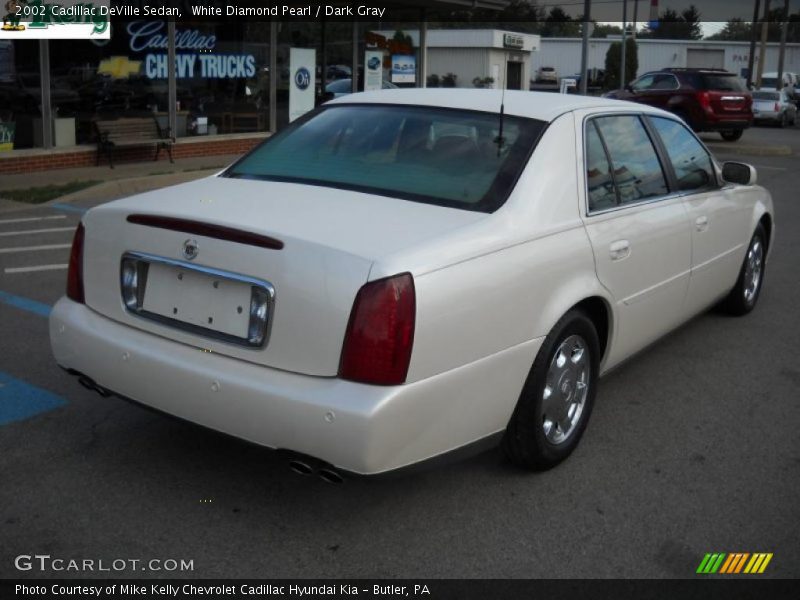 White Diamond Pearl / Dark Gray 2002 Cadillac DeVille Sedan