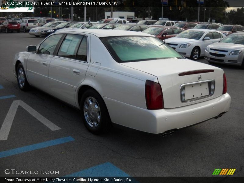 White Diamond Pearl / Dark Gray 2002 Cadillac DeVille Sedan