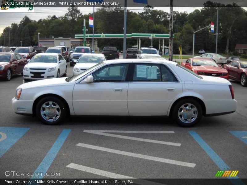 White Diamond Pearl / Dark Gray 2002 Cadillac DeVille Sedan