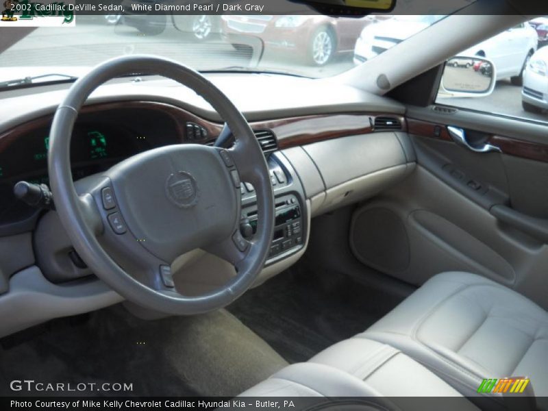 White Diamond Pearl / Dark Gray 2002 Cadillac DeVille Sedan
