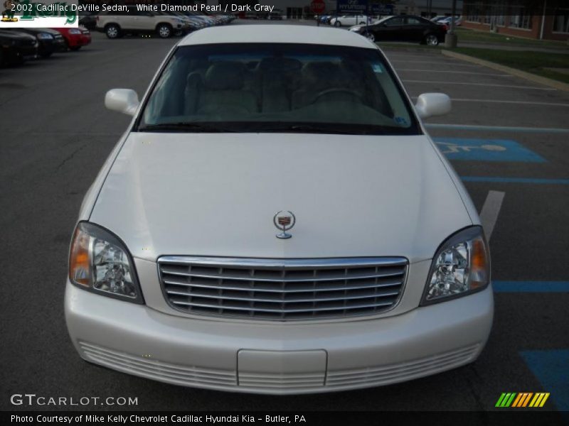 White Diamond Pearl / Dark Gray 2002 Cadillac DeVille Sedan
