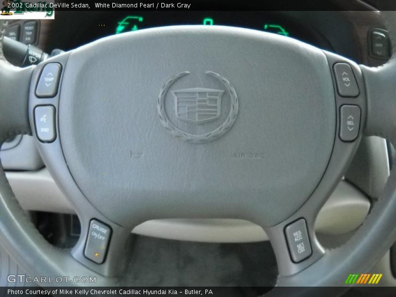 White Diamond Pearl / Dark Gray 2002 Cadillac DeVille Sedan