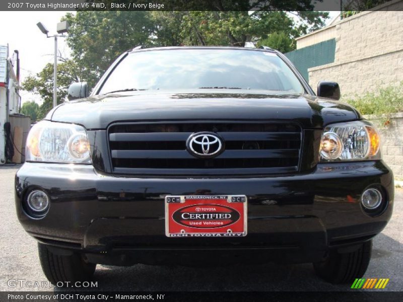 Black / Ivory Beige 2007 Toyota Highlander V6 4WD