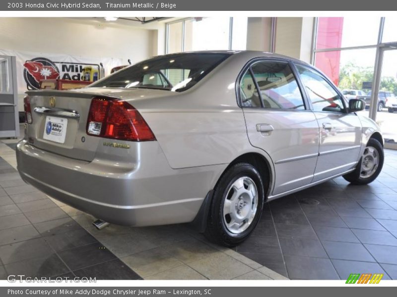 Titanium Metallic / Beige 2003 Honda Civic Hybrid Sedan