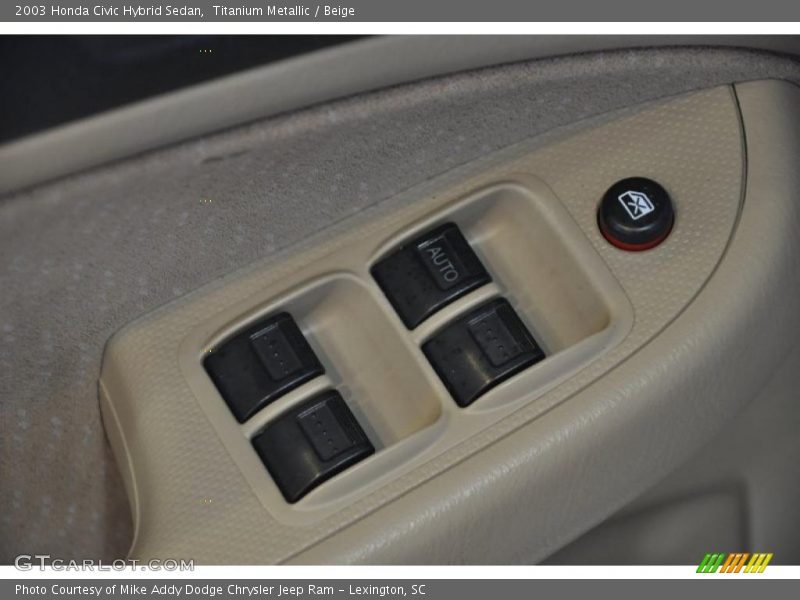 Titanium Metallic / Beige 2003 Honda Civic Hybrid Sedan