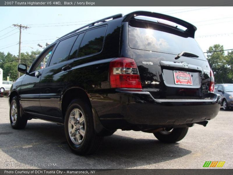 Black / Ivory Beige 2007 Toyota Highlander V6 4WD