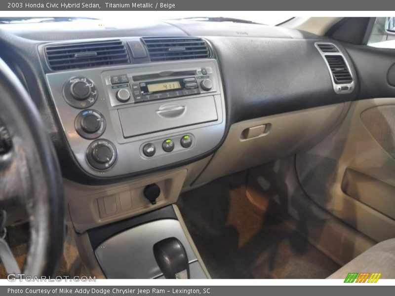 Titanium Metallic / Beige 2003 Honda Civic Hybrid Sedan