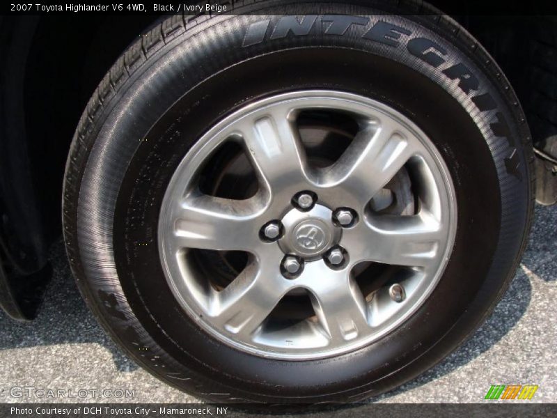 Black / Ivory Beige 2007 Toyota Highlander V6 4WD
