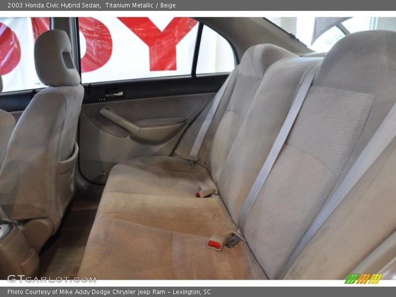 Titanium Metallic / Beige 2003 Honda Civic Hybrid Sedan