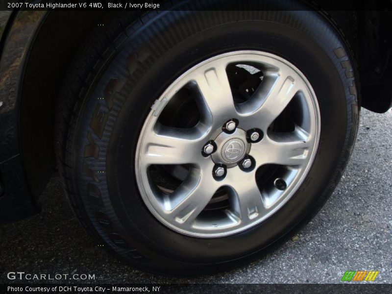 Black / Ivory Beige 2007 Toyota Highlander V6 4WD