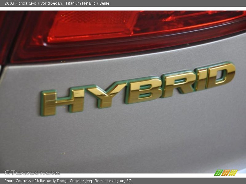 Titanium Metallic / Beige 2003 Honda Civic Hybrid Sedan