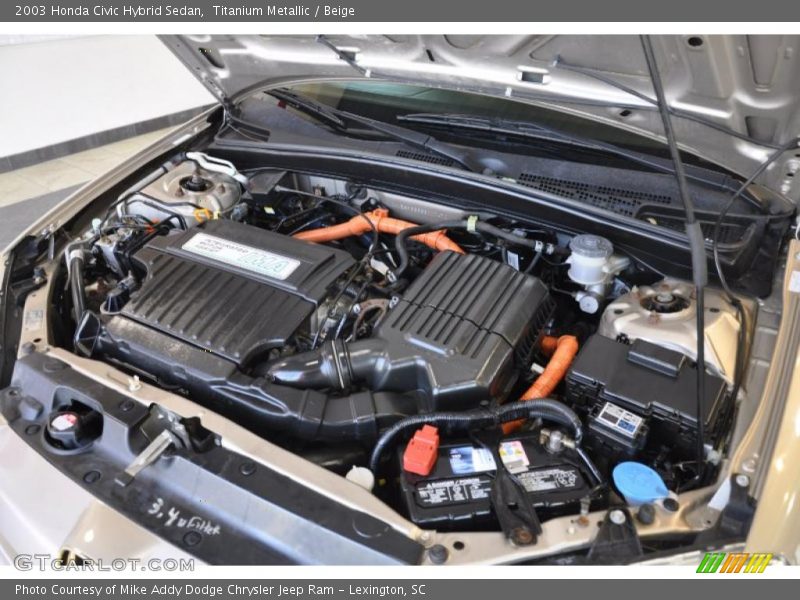 Titanium Metallic / Beige 2003 Honda Civic Hybrid Sedan