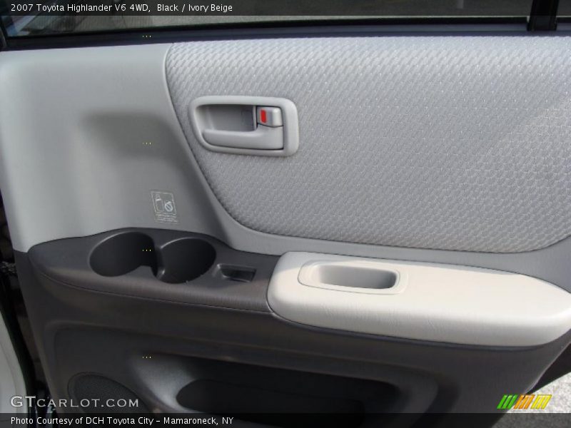 Black / Ivory Beige 2007 Toyota Highlander V6 4WD