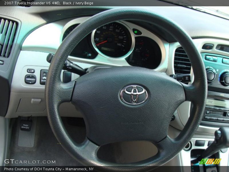 Black / Ivory Beige 2007 Toyota Highlander V6 4WD