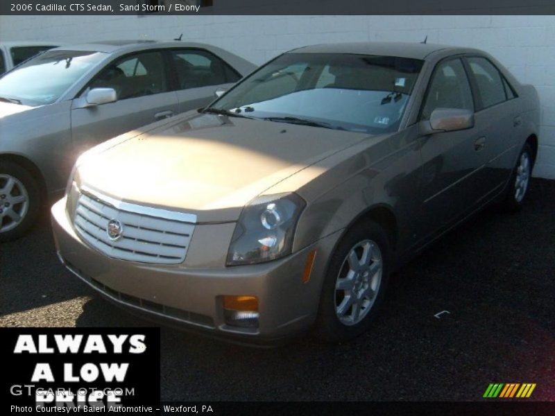 Sand Storm / Ebony 2006 Cadillac CTS Sedan