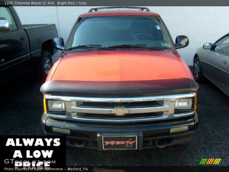 Bright Red / Gray 1995 Chevrolet Blazer LS 4x4