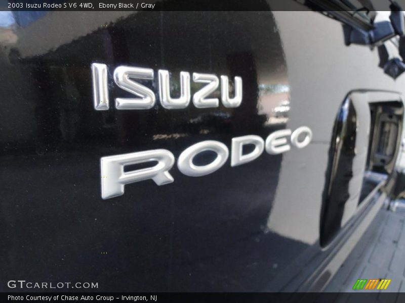 Ebony Black / Gray 2003 Isuzu Rodeo S V6 4WD