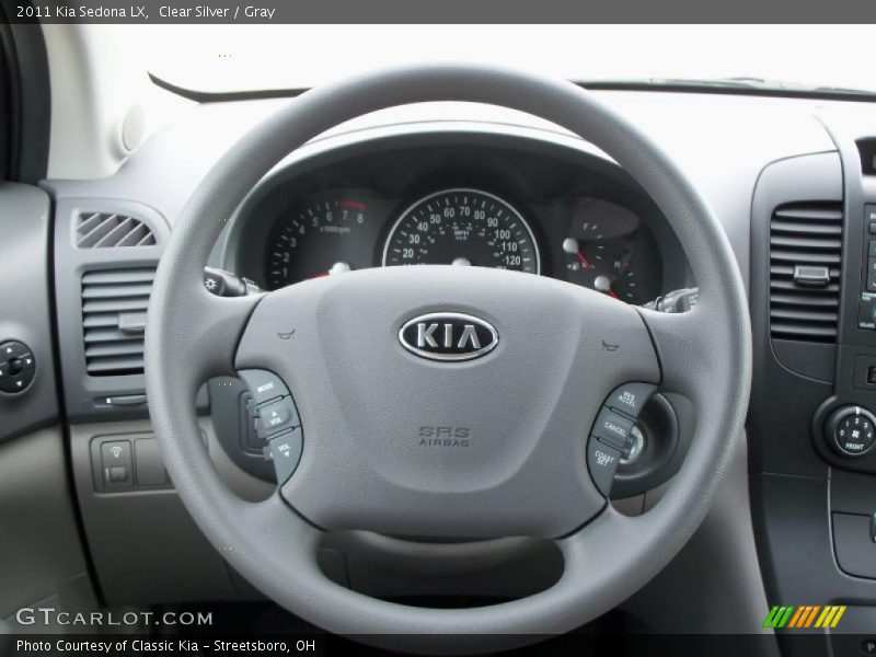 Clear Silver / Gray 2011 Kia Sedona LX