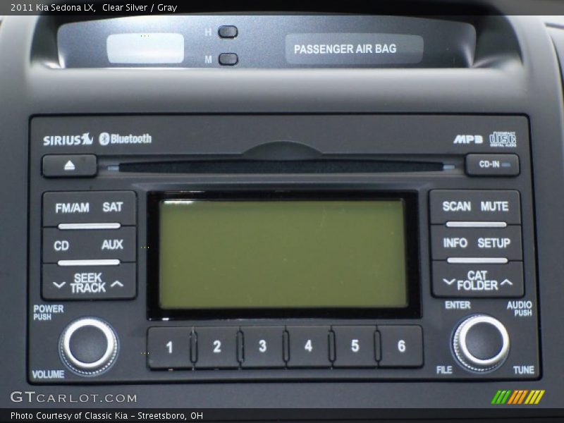 Clear Silver / Gray 2011 Kia Sedona LX