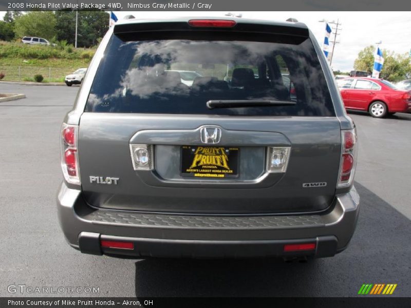 Nimbus Gray Metallic / Gray 2008 Honda Pilot Value Package 4WD