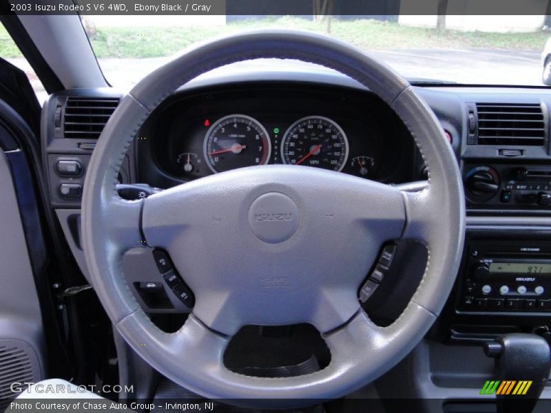 Ebony Black / Gray 2003 Isuzu Rodeo S V6 4WD