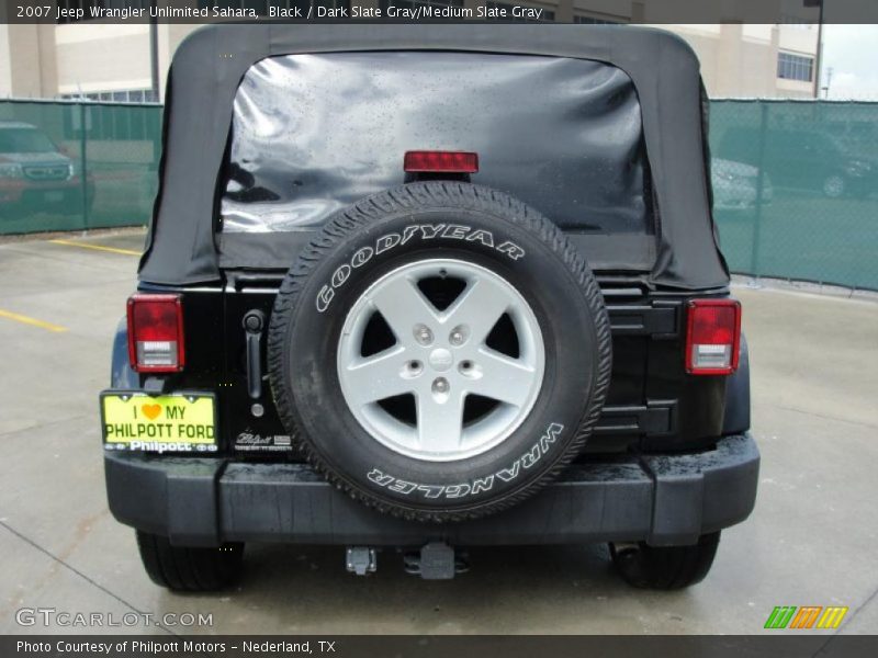 Black / Dark Slate Gray/Medium Slate Gray 2007 Jeep Wrangler Unlimited Sahara